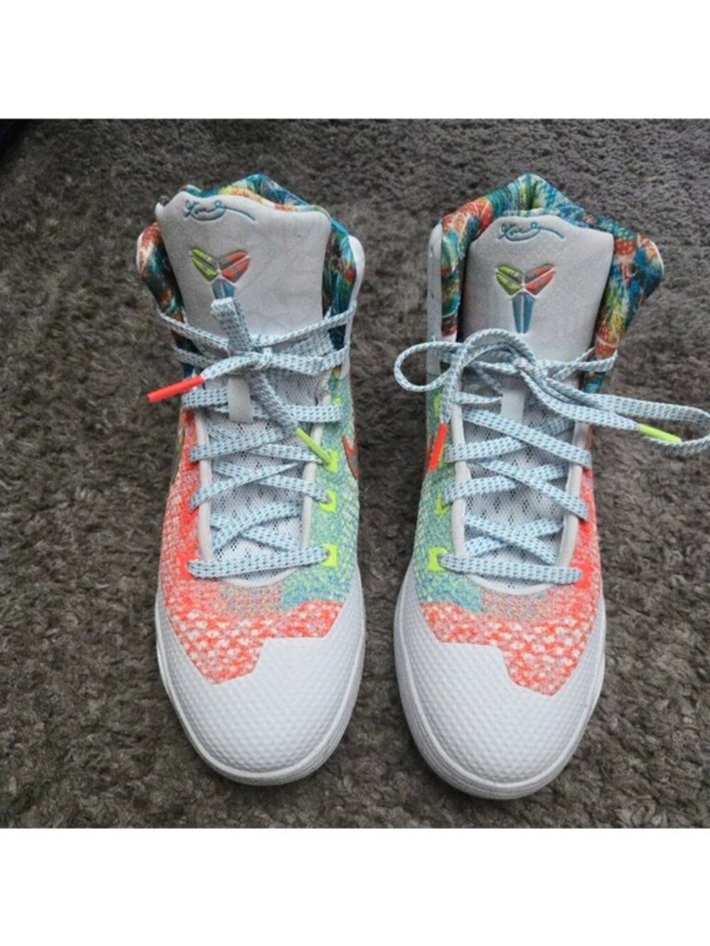 Nike Kobe IX 9 Elite High Protro GS Youth 7Y What The Kobe Kids 0826 - Picture 5 of 10